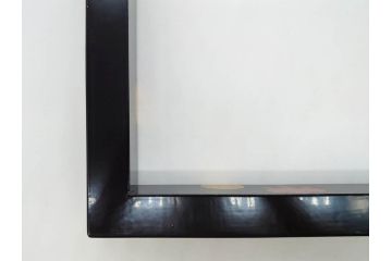 輪島塗　蒔絵が引き立つ炉縁(漆塗り、茶道具、金彩、菊桐文、共箱付き)(R-078338)
