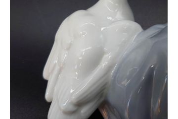 スペイン　リヤドロ　LLADRO　アヒルの家族　4895　高さ50cm　アヒル達の表情が可愛らしいフィギュリン(親子、ファミリー、置物、オブジェ、陶器人形、共箱付き)(R-078342)