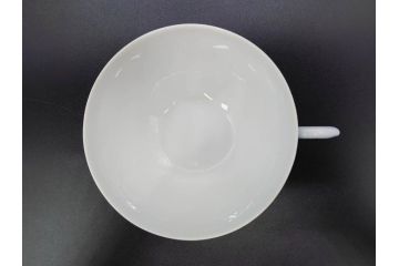 デンマーク　ROYAL COPENHAGEN(ロイヤルコペンハーゲン)　ブルーフルーテッド　ハーフレース　525　上品なデザインのティーカップ&ソーサー5客セット(洋食器、C&S)(R-078345)