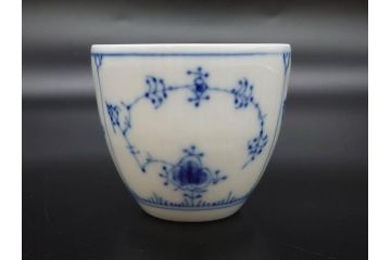 デンマーク　ROYAL COPENHAGEN(ロイヤルコペンハーゲン)　ブルーフルテッド プレイン　繊細な絵付けがエレガントなコーヒーカップ&ソーサー5客セット(洋食器、C&S)(R-078346)