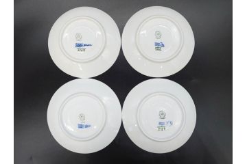 デンマーク　ROYAL COPENHAGEN(ロイヤルコペンハーゲン)　ブルーフルテッド プレイン　繊細な絵付けがエレガントなコーヒーカップ&ソーサー5客セット(洋食器、C&S)(R-078346)