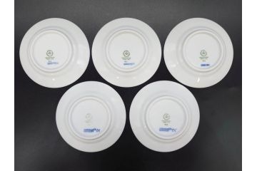 デンマーク　ROYAL COPENHAGEN(ロイヤルコペンハーゲン)　ブルーフルーテッド　プレイン　ブルーコペンハーゲン　様々なシーンに対応できるプレート5枚・シェルディッシュ・ボウルセット(皿、深皿、小皿、変形皿、貝、花柄、洋食器)(R-078347)