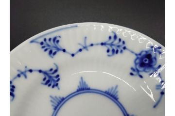 デンマーク　ROYAL COPENHAGEN(ロイヤルコペンハーゲン)　ブルーフルーテッド　プレイン　ブルーコペンハーゲン　様々なシーンに対応できるプレート5枚・シェルディッシュ・ボウルセット(皿、深皿、小皿、変形皿、貝、花柄、洋食器)(R-078347)
