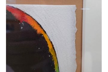 真作　2007年　米倉斉加年　「よし!きめた!!」　F0(0号)　肉筆　サイン入り　水彩画(絵画、少女、子ども、子供、はがき付き(椰子の実)、額装、共箱付き)(R-078348)