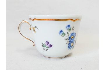 イタリア　Richard Ginori(リチャードジノリ)　イタリアンフルーツ　上品なデザインが美しいコーヒーカップ&ソーサー2客・プレート2枚セット(C&S、金彩、花、果物、陶磁器、洋食器)(R-078349)
