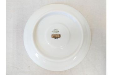 イタリア　Richard Ginori(リチャードジノリ)　イタリアンフルーツ　上品なデザインが美しいコーヒーカップ&ソーサー2客・プレート2枚セット(C&S、金彩、花、果物、陶磁器、洋食器)(R-078349)