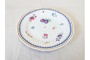 イタリア　Richard Ginori(リチャードジノリ)　イタリアンフルーツ　上品なデザインが美しいコーヒーカップ&ソーサー2客・プレート2枚セット(C&S、金彩、花、果物、陶磁器、洋食器)(R-078349)
