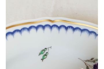イタリア　Richard Ginori(リチャードジノリ)　イタリアンフルーツ　上品なデザインが美しいコーヒーカップ&ソーサー2客・プレート2枚セット(C&S、金彩、花、果物、陶磁器、洋食器)(R-078349)