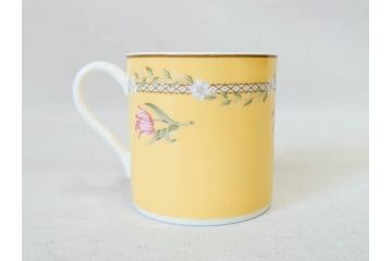 Tiffany&Co.(ティファニー)　Pink Tulip(ピンクチューリップ)　Sybil Connolly　食卓に彩を与えてくれるデミタスカップ&ソーサー6客セット(C&S、Made in Japan、陶器、花柄、説明書付き、洋食器)(R-078350)