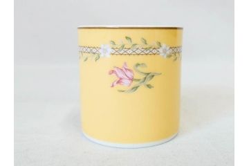 Tiffany&Co.(ティファニー)　Pink Tulip(ピンクチューリップ)　Sybil Connolly　食卓に彩を与えてくれるデミタスカップ&ソーサー6客セット(C&S、Made in Japan、陶器、花柄、説明書付き、洋食器)(R-078350)