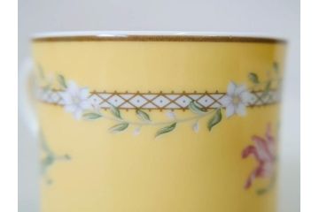 Tiffany&Co.(ティファニー)　Pink Tulip(ピンクチューリップ)　Sybil Connolly　食卓に彩を与えてくれるデミタスカップ&ソーサー6客セット(C&S、Made in Japan、陶器、花柄、説明書付き、洋食器)(R-078350)