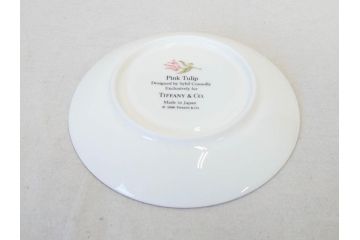 Tiffany&Co.(ティファニー)　Pink Tulip(ピンクチューリップ)　Sybil Connolly　食卓に彩を与えてくれるデミタスカップ&ソーサー6客セット(C&S、Made in Japan、陶器、花柄、説明書付き、洋食器)(R-078350)