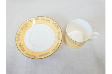 Tiffany&Co.(ティファニー)　Pink Tulip(ピンクチューリップ)　Sybil Connolly　食卓に彩を与えてくれるデミタスカップ&ソーサー6客セット(C&S、Made in Japan、陶器、花柄、説明書付き、洋食器)(R-078350)