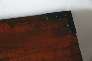 和製アンティーク　明治期　重厚感のある佇まいが目を惹く観音開きの時代箪笥テレビ台(ローボード、テレビボード、収納箪笥、観音箪笥、時代箪笥)(R-078354)