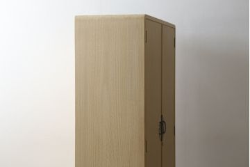 中古　伝統工芸士　水科政治作　柔らかな木の色味が魅力的な加茂総桐箪笥(胴厚、総桐たんす、衣装箪笥、着物箪笥、和タンス、引き出し)(R-078358)