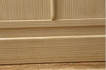 中古　伝統工芸士　水科政治作　柔らかな木の色味が魅力的な加茂総桐箪笥(胴厚、総桐たんす、衣装箪笥、着物箪笥、和タンス、引き出し)(R-078358)
