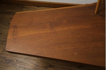和製ビンテージ　レア!!　ジョージナカシマ　幅260cm超　木そのままの味わいが伝わるベンチ(ジョージ・ナカシマ、BENCH、コノイドベンチ、長椅子、板座チェア、ヴィンテージ、桜製作所、小田急ハルク)(R-078362)