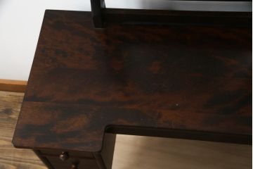 和製ビンテージ　松本民芸家具　角型一面鏡　上品な佇まいが魅力のドレッサー(化粧台、鏡台、ミラー、ヴィンテージ)(定価約38万円)(R-078363)