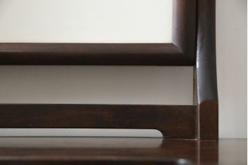 和製ビンテージ　松本民芸家具　角型一面鏡　上品な佇まいが魅力のドレッサー(化粧台、鏡台、ミラー、ヴィンテージ)(定価約38万円)(R-078363)