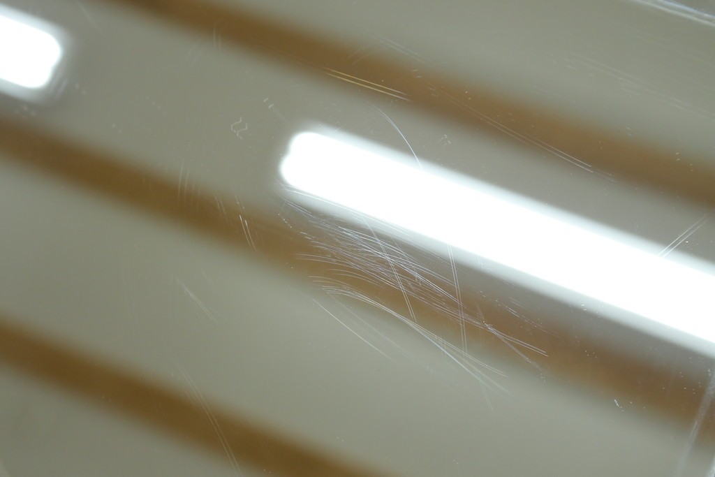 和製ビンテージ　松本民芸家具　シックな佇まいが目を惹く卓上ミラー　(R-078364)