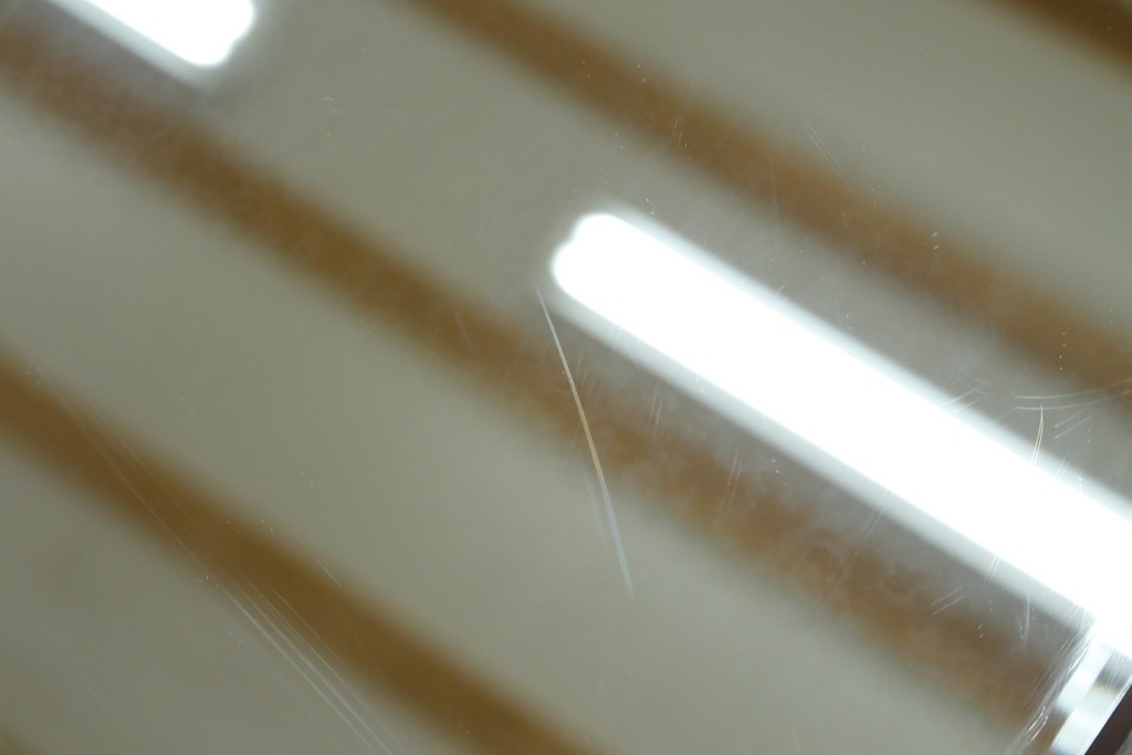 和製ビンテージ　松本民芸家具　シックな佇まいが目を惹く卓上ミラー　(R-078364)