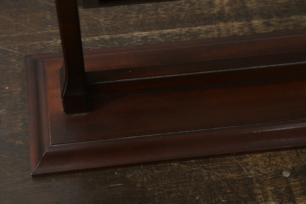 和製ビンテージ　松本民芸家具　シックな佇まいが目を惹く卓上ミラー　(R-078364)