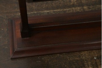 和製ビンテージ　松本民芸家具　シックな佇まいが目を惹く卓上ミラー　(R-078364)