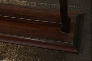 和製ビンテージ　松本民芸家具　シックな佇まいが目を惹く卓上ミラー　(R-078364)