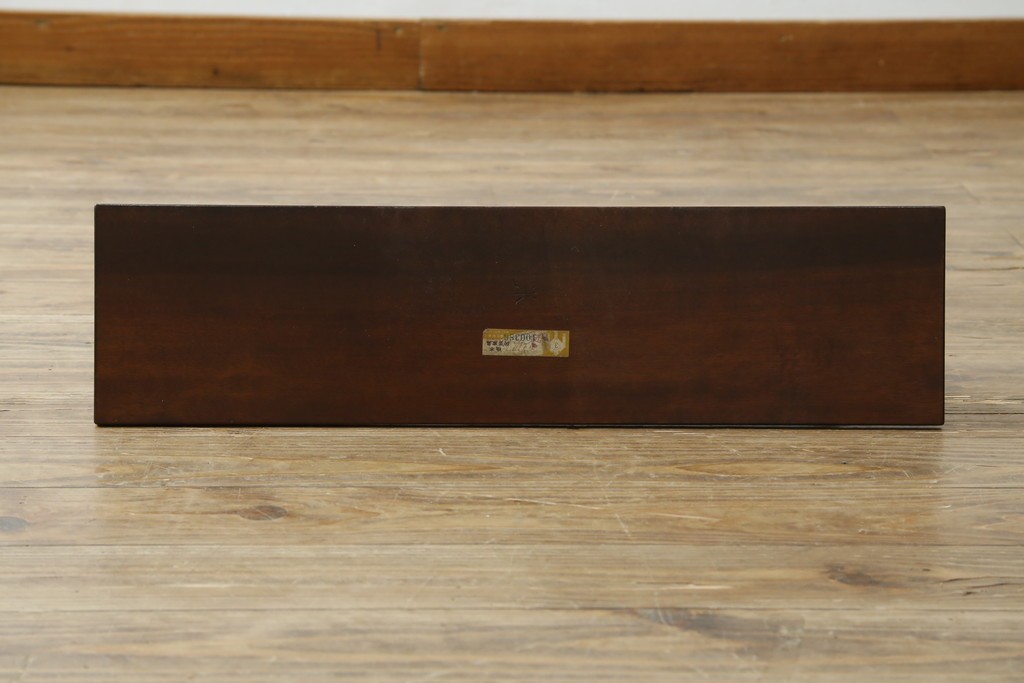 和製ビンテージ　松本民芸家具　シックな佇まいが目を惹く卓上ミラー　(R-078364)