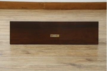 和製ビンテージ　松本民芸家具　シックな佇まいが目を惹く卓上ミラー　(R-078364)