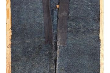 時代物　刺子　木綿　野良着2点セット(半纏、刺し子、古布、藍染、ジャパンビンテージ、ヴィンテージ、古着物、衣装、BORO、ボロ、袖無し)(R-078412)