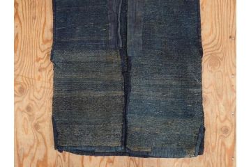 時代物　刺子　木綿　野良着2点セット(半纏、刺し子、古布、藍染、ジャパンビンテージ、ヴィンテージ、古着物、衣装、BORO、ボロ、袖無し)(R-078412)