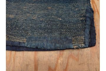 時代物　刺子　木綿　野良着2点セット(半纏、刺し子、古布、藍染、ジャパンビンテージ、ヴィンテージ、古着物、衣装、BORO、ボロ、袖無し)(R-078412)