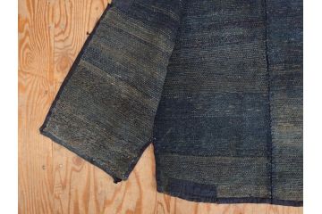 時代物　刺子　木綿　野良着2点セット(半纏、刺し子、古布、藍染、ジャパンビンテージ、ヴィンテージ、古着物、衣装、BORO、ボロ、袖無し)(R-078412)