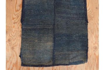 時代物　刺子　木綿　野良着2点セット(半纏、刺し子、古布、藍染、ジャパンビンテージ、ヴィンテージ、古着物、衣装、BORO、ボロ、袖無し)(R-078412)