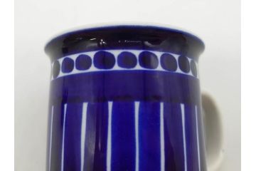 ARABIA FINLAND　Valencia(バレンシア)　Ulla Procope(ウラ・プロコッペ)　深い青色に温もりを感じるマグカップ2点セット(アラビア、フィンランド、カップ、北欧食器、洋食器)(R-078415)