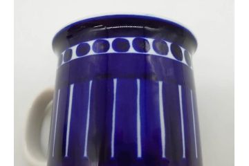 ARABIA FINLAND　Valencia(バレンシア)　Ulla Procope(ウラ・プロコッペ)　深い青色に温もりを感じるマグカップ2点セット(アラビア、フィンランド、カップ、北欧食器、洋食器)(R-078415)
