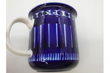 ARABIA FINLAND　Valencia(バレンシア)　Ulla Procope(ウラ・プロコッペ)　深い青色に温もりを感じるマグカップ2点セット(アラビア、フィンランド、カップ、北欧食器、洋食器)(R-078415)