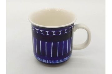 ARABIA FINLAND　Valencia(バレンシア)　Ulla Procope(ウラ・プロコッペ)　深い青色に温もりを感じるマグカップ2点セット(アラビア、フィンランド、カップ、北欧食器、洋食器)(R-078415)