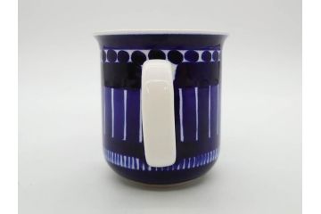 ARABIA FINLAND　Valencia(バレンシア)　Ulla Procope(ウラ・プロコッペ)　深い青色に温もりを感じるマグカップ2点セット(アラビア、フィンランド、カップ、北欧食器、洋食器)(R-078415)