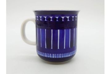ARABIA FINLAND　Valencia(バレンシア)　Ulla Procope(ウラ・プロコッペ)　深い青色に温もりを感じるマグカップ2点セット(アラビア、フィンランド、カップ、北欧食器、洋食器)(R-078415)