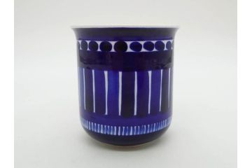 ARABIA FINLAND　Valencia(バレンシア)　Ulla Procope(ウラ・プロコッペ)　深い青色に温もりを感じるマグカップ2点セット(アラビア、フィンランド、カップ、北欧食器、洋食器)(R-078415)