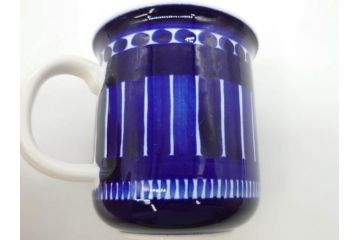 ARABIA FINLAND　Valencia(バレンシア)　Ulla Procope(ウラ・プロコッペ)　深い青色に温もりを感じるマグカップ2点セット(アラビア、フィンランド、カップ、北欧食器、洋食器)(R-078415)