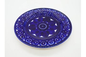 ARABIA FINLAND　Valencia(バレンシア)　Ulla Procope(ウラ・プロコッペ)　約25cm　一つ一つ丁寧に絵付けされた意匠が美しいプレート5枚セット(アラビア、フィンランド、北欧食器、洋食器、皿)(R-078416)