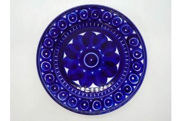 ARABIA FINLAND　Valencia(バレンシア)　Ulla Procope(ウラ・プロコッペ)　約25cm　一つ一つ丁寧に絵付けされた意匠が美しいプレート5枚セット(アラビア、フィンランド、北欧食器、洋食器、皿)(R-078416)