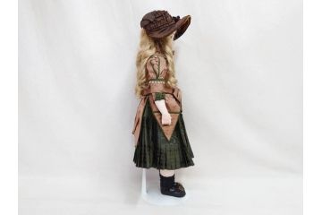 2012年　土倉ひろ子　ビスクドール工房　Angel Roco　長い睫と青い瞳が可愛らしいビスクドール(人形、ブリュ、シュヴロ、シュブロボディ、シュヴロボディ、子供、こども、女の子、ドール)(R-078418)
