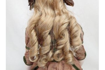 2012年　土倉ひろ子　ビスクドール工房　Angel Roco　長い睫と青い瞳が可愛らしいビスクドール(人形、ブリュ、シュヴロ、シュブロボディ、シュヴロボディ、子供、こども、女の子、ドール)(R-078418)