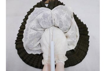 2012年　土倉ひろ子　ビスクドール工房　Angel Roco　長い睫と青い瞳が可愛らしいビスクドール(人形、ブリュ、シュヴロ、シュブロボディ、シュヴロボディ、子供、こども、女の子、ドール)(R-078418)