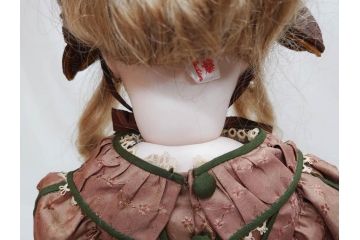 2012年　土倉ひろ子　ビスクドール工房　Angel Roco　長い睫と青い瞳が可愛らしいビスクドール(人形、ブリュ、シュヴロ、シュブロボディ、シュヴロボディ、子供、こども、女の子、ドール)(R-078418)