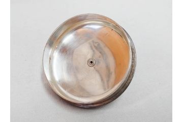 戦前　純銀　359g　重厚感のある銀瓶(煎茶、薬缶、銀水注、湯沸し、茶道具、やかん、水指、急須)(R-078463)